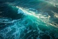 Abstract Background of Seawater Flow Under Light Exposure Royalty Free Stock Photo