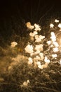 Abstract Background: Sepia Colored Fireworks Smoke