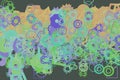 Abstract background with shape of mixed pattern. Design, backdrop, color & style. Royalty Free Stock Photo