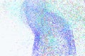 Abstract background with shape of motion, particle or random pattern. Design, effect, repeat & concept. Royalty Free Stock Photo