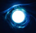 Abstract background with a shining ball i Royalty Free Stock Photo