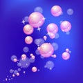 Abstract background shiny bubbles. Royalty Free Stock Photo