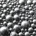 Abstract Background of Shiny Metallic Spheres Royalty Free Stock Photo