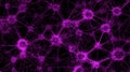Abstract Purple Neural Network Web Connections Good Resolution Stock Photo Royalty Free Stock Photo