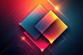 Abstract geometric background with vibrant gradients of red, yellow, and blue featuring overlapping rectangular shapes