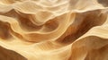Abstract golden waves texture organic flow art background surface design Royalty Free Stock Photo