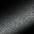 Abstract background silver halftone dots on black background, design element