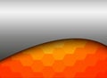 Abstract background silver orange