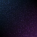 Abstract background of small glowing blue-violet squares in the dark Royalty Free Stock Photo