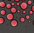 Abstract background of small rings in red colors Royalty Free Stock Photo