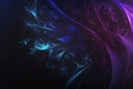 Abstract Background, Smoke, Fibrous Structures, Blue, Purple, Generative AI