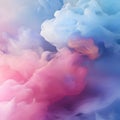 Abstract background, smoke in water. Colorful cloud. 3D rendering Royalty Free Stock Photo