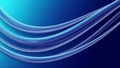 Flowing Blue Light Waves on Dark Blue Background abstract Royalty Free Stock Photo