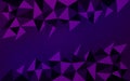 Abstract background with a smooth gradient from violet to blue with triangles . Royalty Free Stock Photo