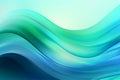 Abstract background with smooth lines of blue and green colors. Wallpaper for phone and computer