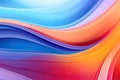 abstract background with smooth lines in blue, orange and pink colors, Abstract background. Colorful twisted shapes in motion, AI