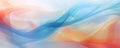 abstract background with smooth lines in blue, orange and yellow colors Royalty Free Stock Photo