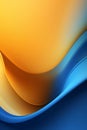 abstract background with smooth lines in blue, orange and yellow colors Royalty Free Stock Photo