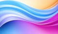 abstract background with smooth lines in blue, pink and purple colors. Royalty Free Stock Photo