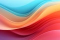 abstract background with smooth lines in orange, yellow and blue colors Royalty Free Stock Photo