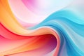 abstract background with smooth lines in pink, blue and orange colors, Abstract background. Colorful twisted shapes in motion, AI Royalty Free Stock Photo
