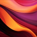 abstract background with smooth lines in red, orange and yellow colors Royalty Free Stock Photo