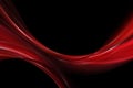 Abstract background with smooth red lines and place for text