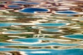 Abstract background of smooth water in the pool Royalty Free Stock Photo