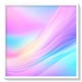 Abstract background with smooth wavy lines in pastel rainbow colors. Royalty Free Stock Photo