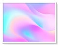 Abstract background with smooth wavy lines in pastel rainbow colors. Royalty Free Stock Photo