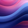 abstract background with smooth wavy lines in pink and blue colors Royalty Free Stock Photo