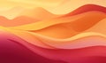 abstract background with smooth wavy lines in red and orange colors. Royalty Free Stock Photo