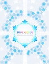 Abstract background with snowflakes.