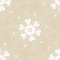 Abstract snowflakes pattern. Winter background. Royalty Free Stock Photo