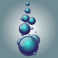 Abstract background with soap bubbles. Water drops.