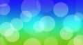 Abstract Background of Soft Blue, Green, and Yellow Bokeh Lights and Vertical Lines circles Royalty Free Stock Photo