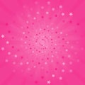 Abstract background. Soft bright Pink rays and stars background.