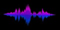 Abstract background sound waves for equalizer. Digital waveform