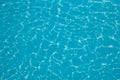 Abstract background of sparkling cool blue water in a swimming pool Royalty Free Stock Photo