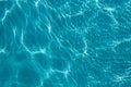 Abstract background of sparkling cool blue water in a swimming pool Royalty Free Stock Photo