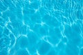 Abstract background of sparkling cool blue water in a swimming pool Royalty Free Stock Photo