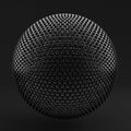 Abstract background, sphere, form. 3d illustration, 3d rendering Royalty Free Stock Photo