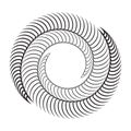 Abstract background with spiral and lines as yin and yang symbol Royalty Free Stock Photo