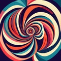 Abstract background with spiral. Vector illustration for your design. EPS10 generative AI Royalty Free Stock Photo