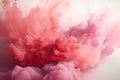 Abstract background, splashes of pink powder paint on a white background. Background for the site. AI generative Royalty Free Stock Photo