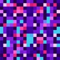 Abstract background of squares in different shades of blue and purple color. Generative AI Royalty Free Stock Photo