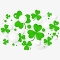 Abstract background for St. Patrick's day party poster. Royalty Free Stock Photo