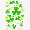 Abstract background for St. Patrick's day party poster. Royalty Free Stock Photo