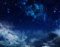 Abstract background starry sky