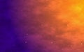 Orange and purple motion gradients on galaxy